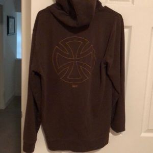 Brown Vans logo hoodie